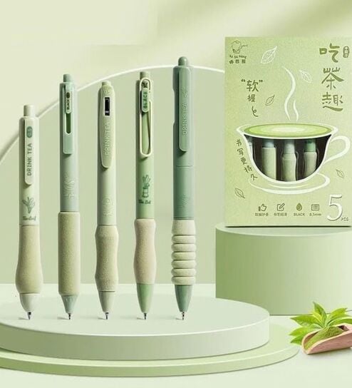 Quick Dry Blue Ink Pens 0.5mm Fine Point for Smooth Writing