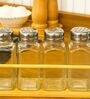 5Pcs 100Ml Spice Jar With Wooden Stand