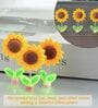 5Pcs Mini Sunflower Car Decoration 2.36 inches Swing Sun Flower Car Dashboard Decoration