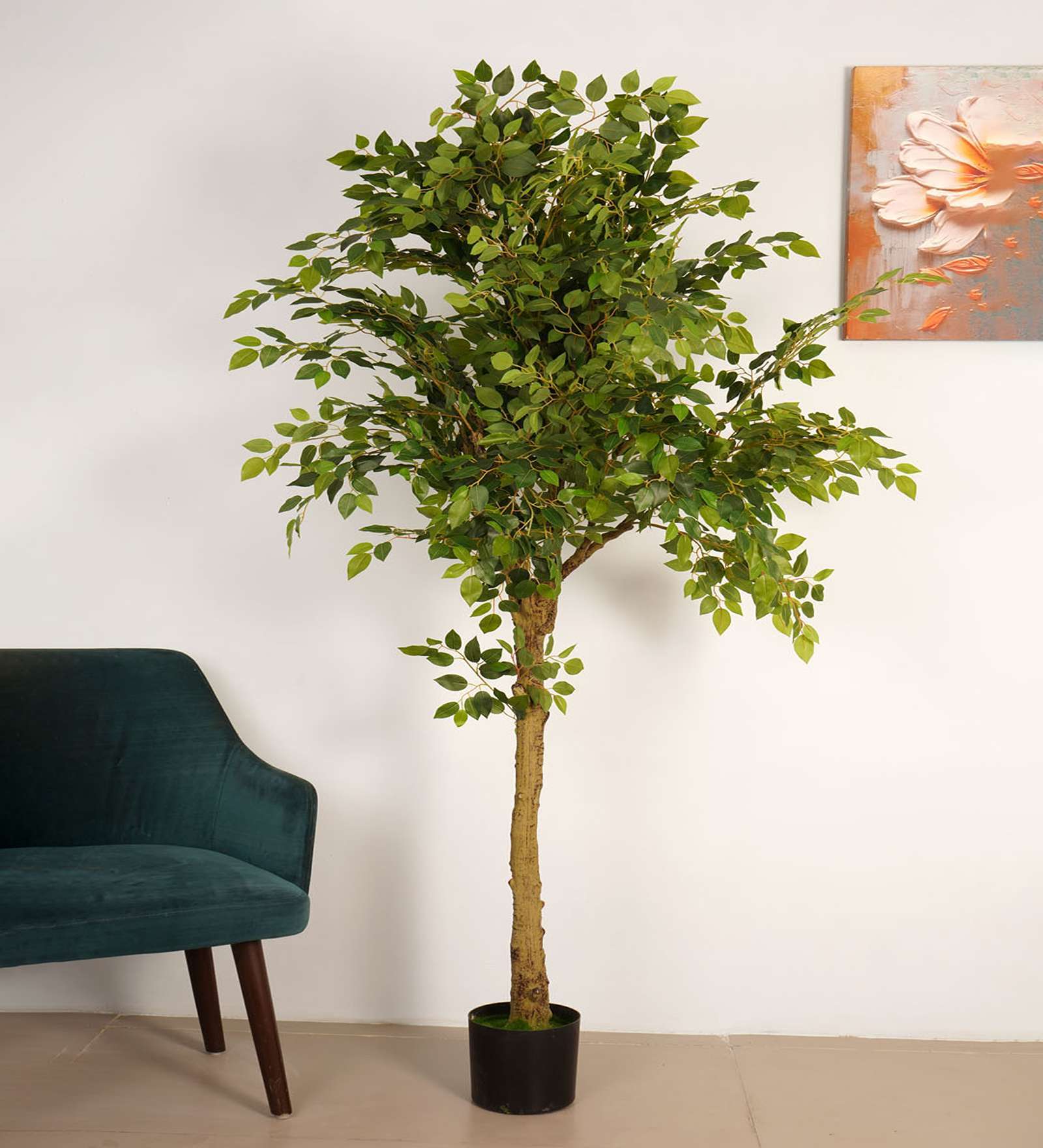 6.5Ft Artificial Large Ficus Tree Plant with Pot