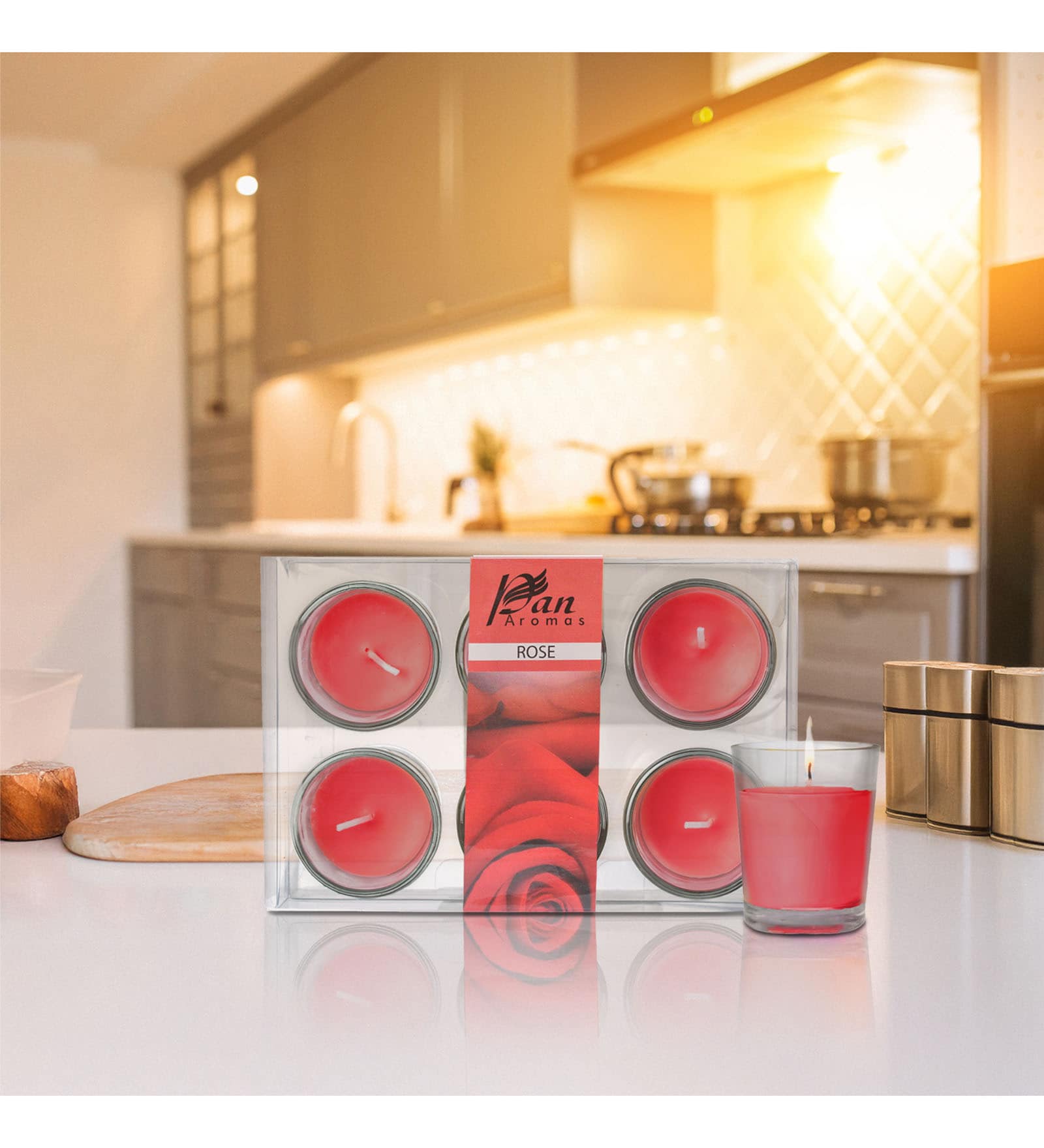 6-Pack Votive Glass Candle