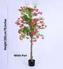 6.5Ft Artificial Bougainvillea Flower Tree Plant with Pot