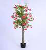 6.5Ft Artificial Bougainvillea Flower Tree Plant with Pot