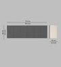 6 Door Mirror Glossy triple layered UV Resistant handless cabinet in Grey Finish