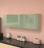 6 Door Mirror Glossy triple layered UV Resistant handless cabinet in Pista Light Finish