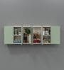 6 Door Mirror Glossy triple layered UV Resistant handless cabinet in Pista Light Finish