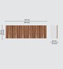 6 Doors Modular Wall Mounted Kitchen Cabinet with Adjustable Shelf in Aisan Walnut & Highland Pine Finish