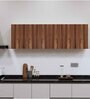 6 Doors Modular Wall Mounted Kitchen Cabinet with Adjustable Shelf in Aisan Walnut & Highland Pine Finish