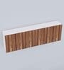 6 Doors Modular Wall Mounted Kitchen Cabinet with Adjustable Shelf in Aisan Walnut & Highland Pine Finish