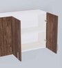 6 Doors Modular Wall Mounted Kitchen Cabinet with Adjustable Shelf in Cochwood Brown & Highland Pine Finish