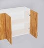 6 Doors Modular Wall Mounted Kitchen Cabinet with Adjustable Shelf in Plateau Apple & Highland Pine Finish