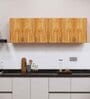 6 Doors Modular Wall Mounted Kitchen Cabinet with Adjustable Shelf in Plateau Apple Finish