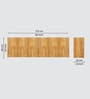 6 Doors Modular Wall Mounted Kitchen Cabinet with Adjustable Shelf in Plateau Apple Finish