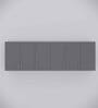 6 Doors Modular Wall Mounted Kitchen Cabinet with Adjustable Shelf in Slate Grey Finish