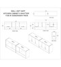 6 Doors Modular Wall Mounted Kitchen Cabinet with Organizer Shelf in Cochwood Brown & Highland Pine Finish