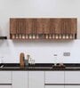 6 Doors Modular Wall Mounted Kitchen Cabinet with Organizer Shelf in Cochwood Brown Finish