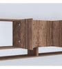 6 Doors Modular Wall Mounted Kitchen Cabinet with Organizer Shelf in Cochwood Brown Finish