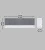 6 Doors Modular Wall Mounted Kitchen Cabinet with Organizer Shelf in Slate Grey & Highland Pine Finish