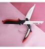 Universal 6 in 1 Smart Black & Red Stainless Steel Cooking Knife