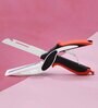 Universal 6 in 1 Smart Black & Red Stainless Steel Cooking Knife