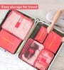 Pink 6-in-1 Travel Packing Cube Set