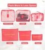 Pink 6-in-1 Travel Packing Cube Set