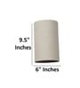 6-Inch Beige Fabric Cylinder Lampshade