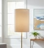 6-Inch Beige Fabric Cylinder Lampshade