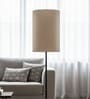 6-Inch Beige Fabric Cylinder Lampshade