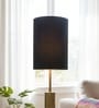 6-Inch Black Fabric Cylinder Lampshade