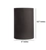 6-Inch Black Fabric Cylinder Lampshade