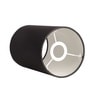 6-Inch Black Fabric Cylinder Lampshade