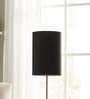 6-Inch Black Fabric Cylinder Lampshade