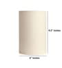 6-Inch Cream Fabric Cylinder Lampshade