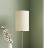 6-Inch Cream Fabric Cylinder Lampshade