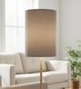 6-Inch Dark Green Fabric Cylinder Lampshade