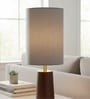 6-Inch Dark Green Fabric Cylinder Lampshade