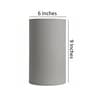 6-Inch Dark Green Fabric Cylinder Lampshade