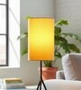 6-Inch Dark Yellow Fabric Cylinder Lampshade