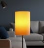 6-Inch Dark Yellow Fabric Cylinder Lampshade