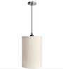 6-Inch Flex Fabric Cylinder Pendant Light, Modern Hanging Ceiling Lamp