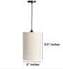 6-Inch Flex Fabric Cylinder Pendant Light