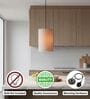 6-Inch Flex Fabric Cylinder Pendant Light, Modern Hanging Ceiling Lamp