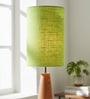 6-Inch Green Texture Fabric Cylinder Lampshade