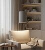 6-Inch Grey Fabric Cylinder Pendant Light