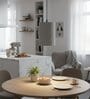 6-Inch Grey Fabric Cylinder Pendant Light, Modern Hanging Ceiling Lamp