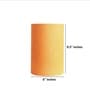 6-Inch Orange Texture Fabric Cylinder Lampshade
