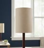 6-Inch Premium Jute Fabric Cylinder Lampshade