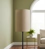6-Inch Premium Jute Fabric Cylinder Lampshade