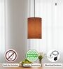 6-Inch Premium Jute Fabric Cylinder Pendant Light